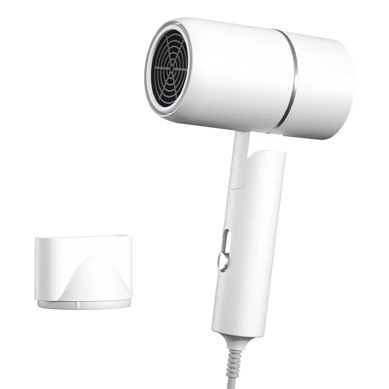 Compact Folding Hair Dryer with Ionic Care & Travel Bag